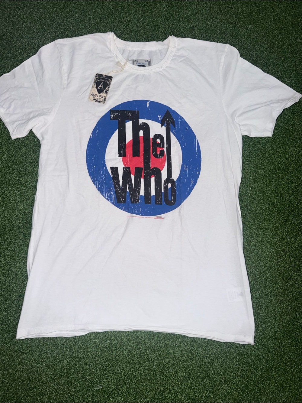 NWT Amplified Clothing The Who Mod Target Graphic Tee White XXL (Fits XL)